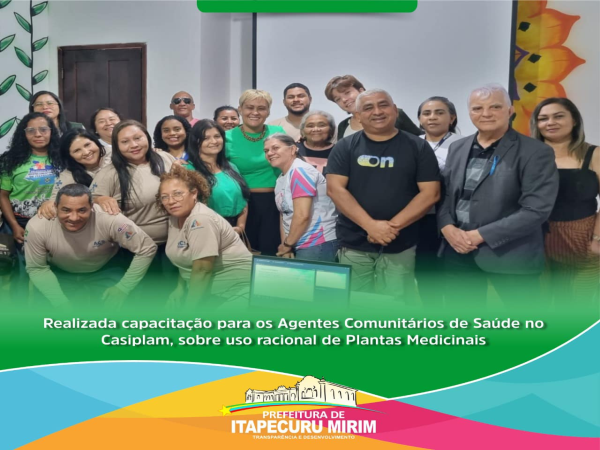 Foi conduzida uma capacitação no Casiplam, voltado especificamente para os Agentes Comunitários de Saúde.